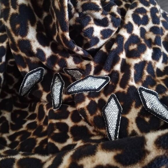 JOE BOXER LEOPARD JUMPSUIT PAJAMA BROWN & TAN SZ.M GUC. - Picture 5 of 7